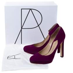 Paul Andrew Purple Suede Manhattan Pumps Size 36