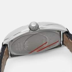 Paul Picot Black Stainless Steel Alligator Leather Firshire 4097 Unisex Wristwatch 33 mm