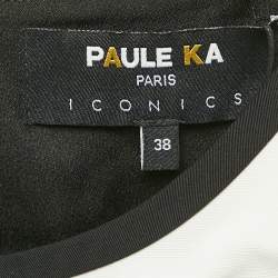 Paule Ka Multicolor Synthetic Color-Block Knee-Length Sleeveless Dress M