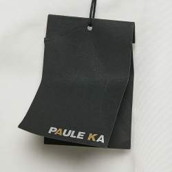 Paule Ka Multicolor Synthetic Color-Block Knee-Length Sleeveless Dress L