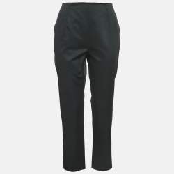 Paule Ka Black Cotton Blend Trousers M