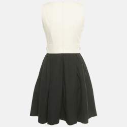 Pre Owned Paule Ka Black/Beige Cotton Mini Dress M