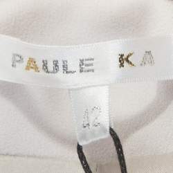 Paule Ka Beige Crepe Blazer L