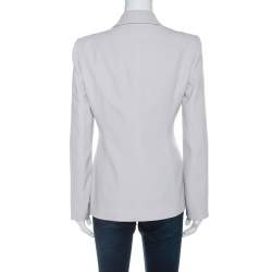 Paule Ka Beige Crepe Blazer L