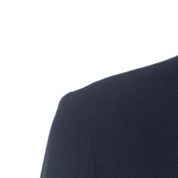 Paule Ka Navy Blue Crepe Open Front Cropped Bolero M
