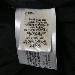 Paule Ka Black Lurex Tweed Crop Jacket S
