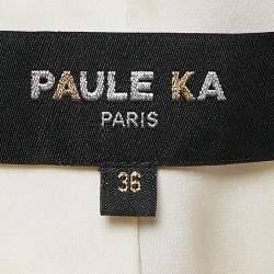 Paule Ka White/Pink Lurex Tweed Jacket S