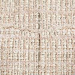 Paule Ka White/Pink Lurex Tweed Jacket S