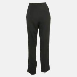 Paule Ka Black Crepe Formal Trousers M