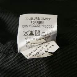 Paule Ka Black Sateen Single Breasted Blazer M