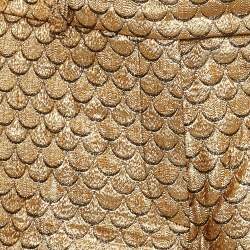 Paule Ka Gold Patterned Brocade Trousers M