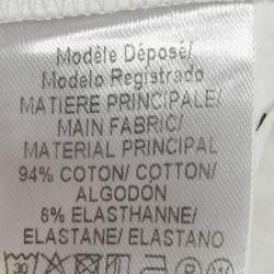Paule Ka White Cotton Wrap-Up Top L