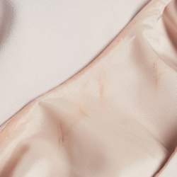 Paule Ka Pink Sateen Asymmetric Sleeve Mini Dress M