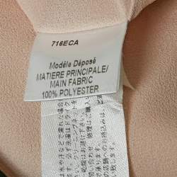 Paule Ka Pink Crepe Flared Sleeve Blouse L