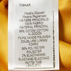 Paule Ka Yellow Cotton Sleeveless Midi Dress M