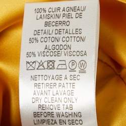Paule Ka Yellow Cotton Sleeveless Midi Dress M