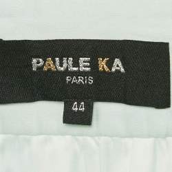 Pre Owned Paule Ka Mint Green Silk Organza Maxi Skirt L