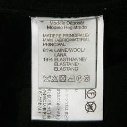 Pre Owned Paule Ka Black Wool Knit Embellished Sweater M