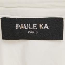 Pre Owned Paule Ka White Cotton Long Sleeve Shirt S