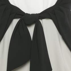 Pre Owned Paule Ka Black Crepe Tie-Up Detail Midi Dress L