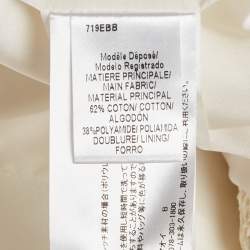 Pre Owned Paule Ka Off-White Textured Cotton Blend Open Front Jacket M