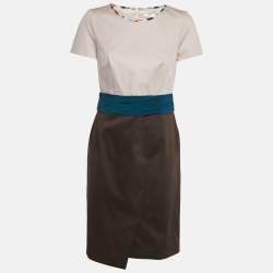 Pre Owned Paule Ka Multicolor Cotton Short Dress M