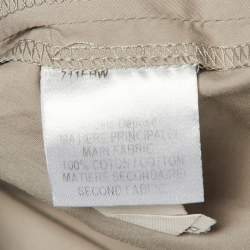 Pre Owned Paule Ka Black /Beige Cotton Ruched Detail Top S