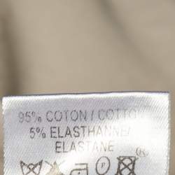 Pre Owned Paule Ka Black /Beige Cotton Ruched Detail Top S