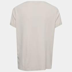 Pre Owned Paule Ka Pink Jersey Short Sleeve Top XL