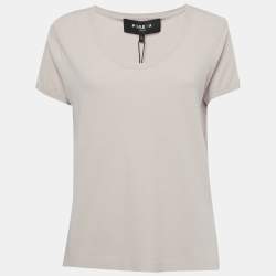 Pre Owned Paule Ka Pink Jersey Short Sleeve Top XL
