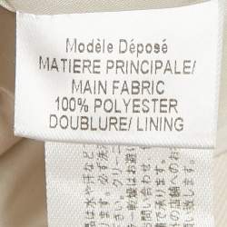 Pre Owned Paule Ka White /Pink Crepe Sleeveless Short Dress M