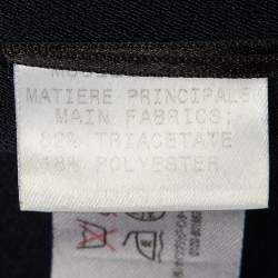 Pre Owned Paule Ka Black /Navy Blue Crepe Bow Detail Strapless Maxi Dress M