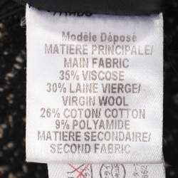 Pre Owned Paule Ka Grey Tweed Flared Mini Skirt S