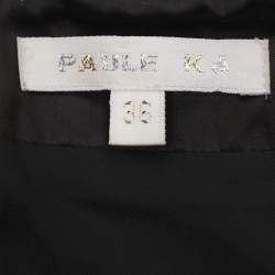 Pre Owned Paule Ka Grey Tweed Flared Mini Skirt S