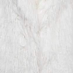 Pre Owned Paule Ka White Fur Open Front Coat M