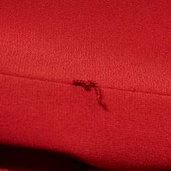 Pre Owned Paule Ka Red Sateen Sleeveless Short Dress S