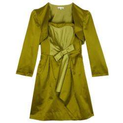 Paule Ka Yellow Bolero & Dress Set L