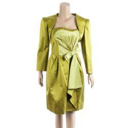 Pre Owned Paule Ka Yellow Bolero & Dress Set L