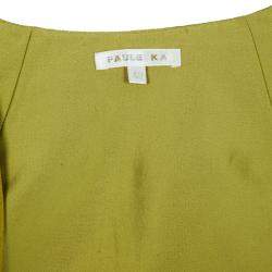 Pre Owned Paule Ka Yellow Bolero & Dress Set L