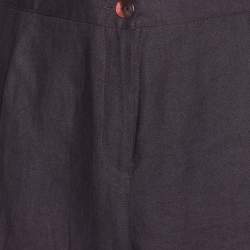 مملوكة مسبقًا Perte by Krizia Purple Linen Trousers XXL