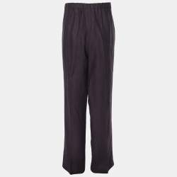 مملوكة مسبقًا Perte by Krizia Purple Linen Trousers XXL