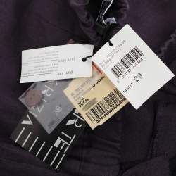 مملوكة مسبقًا Perte by Krizia Purple Linen Trousers XXL