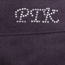 مملوكة مسبقًا Perte by Krizia Purple Linen Trousers XXL