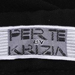 Pre Owned Perte by Krizia Black Stretch Crepe Pants XL