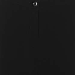 Pre Owned Perte by Krizia Black Stretch Crepe Pants XL