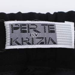 Pre Owned Perte by Krizia Black Stretch Crepe Pants XL