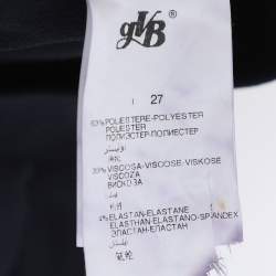 Pre Owned Perte by Krizia Navy Blue Jersey Trousers XL