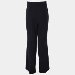 Pre Owned Perte by Krizia Navy Blue Jersey Trousers XL