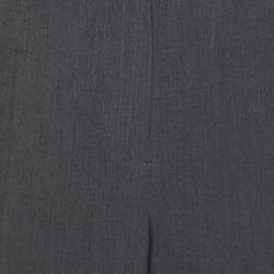 Pre Owned Perte by Krizia Grey Polyester Blend Fabric Trousers XL