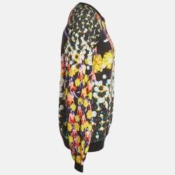 Peter Pilotto Black Ruc Printed Cotton Sweater M